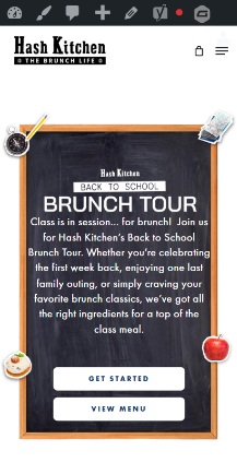 Hash Kitchen Back to School Brunch Tour on mobile