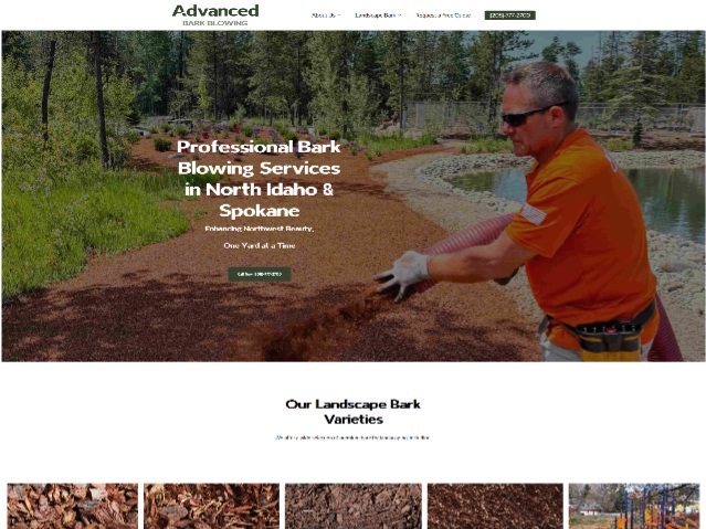Advanced Bark Blowing service website